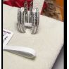 14K 585 White Gold Sparkling Luxury DiamondEarrings For Women