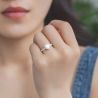 Love Heart shapeS925 Sterling silver Moissanite diamond jewelry set 