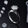 14K White Gold Moissanite Diamond Wedding Engagement Ring