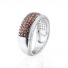 Sparkling luxury Chocolate Cubic Zirconia Sterling Silver set 