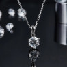 Moissanite Diamond Sterling silver Pendant Necklace