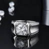 925 Sterling Silver 1ct 2 ct 3ct D Color Moissanite Rings Men